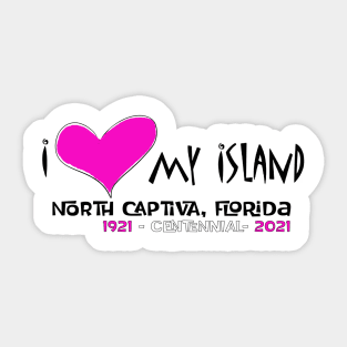 North Captiva Centennial T-shirt Sticker